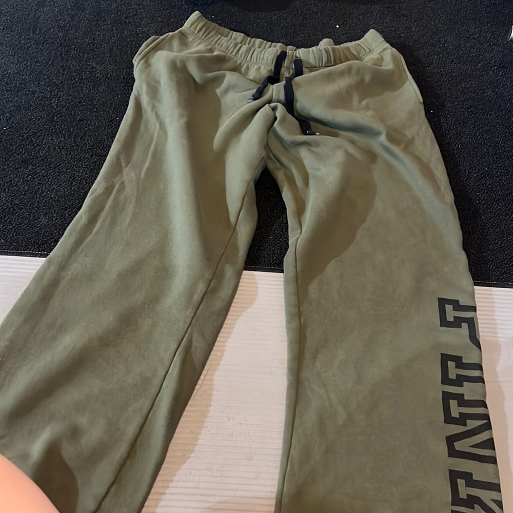 Green sweatpants